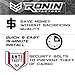 RONIN FACTORY Set of 4 Boxlink Cleats & 4 Tie Down Bracket Plates for Ford F150 F250 Raptor Combo Pack - All Hardware Included - 4 Ratchet Strap Anchor Points
