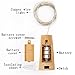Cooo Wine Bottle Lights with Cork 12 Pack 20 Led Lamp 36 Pre-Installed+12 Replacement Battery Operated with Fairy Light 7ft Used DIY Wedding Party Bedroom Decoration Halloween Christmas(Cool White)