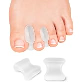 PGRODE 12 Pack Gel Toe Separators Silicone Toe Spacers for Women Men Bunion Corrector Toe Pain Relief, Toe Alignment, Soft Toe Spacer for Crooked Toes, Overlapping Toes, Hammertoe Correction (Small)
