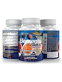 Odorless Garlic Pills with Parsley Extract & - 600mg Capsules of 100X Potency Garlic Supplement Extract - Naturally Lower Cholesterol and Blood Pressure -Made in USA Antioxidant - 100 Softgels