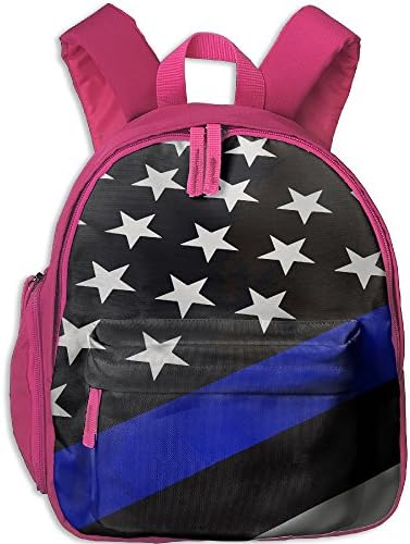 Kid's Pre School Backpack Boy&amp;girl's Thin Blue Line American Flag Book Bag