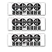 StyleZ 3PCS Replacement AC Dash Button Decal Stickers Fix Ruined Faded A/C Controls Repair Kit for Suburban, Chevy Tahoe, Silverado, Traverse, GMC Acadia, GMC