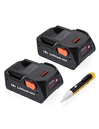 Powerextra 2 unidades (18 V 4.0 Ah Batería de repuesto de iones de litio para Ridgid r840087 r840083