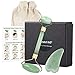 Jade Roller for Face Anti-Aging Massage Facial Roller with Gua Sha Scraping Tool for Spa Face Massage Anti Aging Therapy Beauty Sliming Healing Rejuvenation