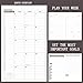 Planner Weekly/Monthly Hardcover Planner Time Management Premium Thicker Paper Notebook with Pen Holder and Pocket A5(8.5