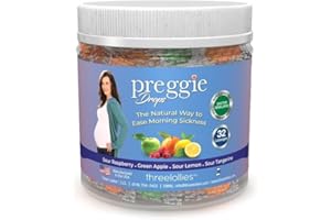 Preggy Pop's Natural Nausea Relief – 32 Count | Sour Raspberry, Sour Apple, Sour Lemon & Sour Tangerine