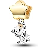 MULA 925 Sterling Silver Charms for Bracelets and Necklaces Family Letters Dangle Pendants Airplane Travel Beads Family Tree Jewelry Charms for Women