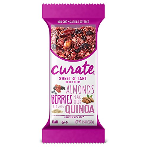 Curate Gluten-Free Snack Bars, Sweet & Tart Berry Bliss, 1.59 oz, 12 count Curate Gluten-Free Snack Bars, Sweet & Tart Berry Bliss, 1.59 oz, 12 count