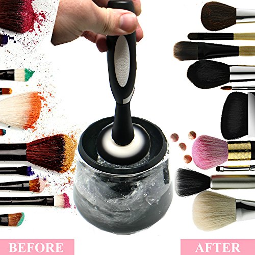 Electric Makeup Brush Cleaner Spinner and Dryer, UPGRADED 2018 DESIGN, 360 Spinning Rotation, 3 Powerful Speed Levels Anti-skid, Spinning Tool Machine