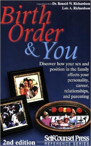 Birth Order And You Reference Series Richardson Dr Dr Ronald
