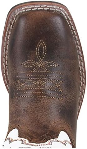 Smoky Children's Kid's Jesse Brown Distress and Brown Crackle Leather Western Cowboy Boot
