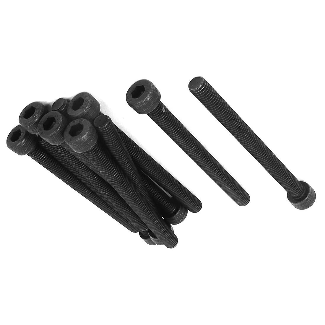MACHSWON M8x90mm Hex Socket Head Cap Screws Bolts Full Thread 12.9 Grade Alloy Steel Black Oxide Finish Allen Socket Drive Machine Screws 10Pcs — image 1
