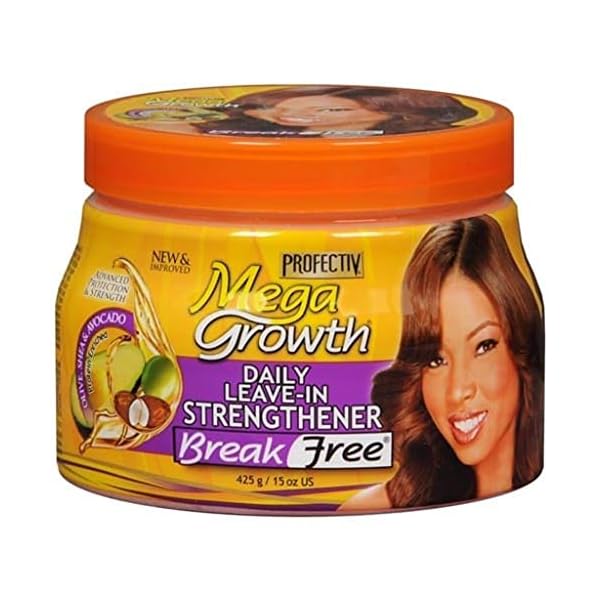 Mega Growth Break Free Daily Leave-In Strengthener - Restore & Repair Damaged Hair, 15 oz