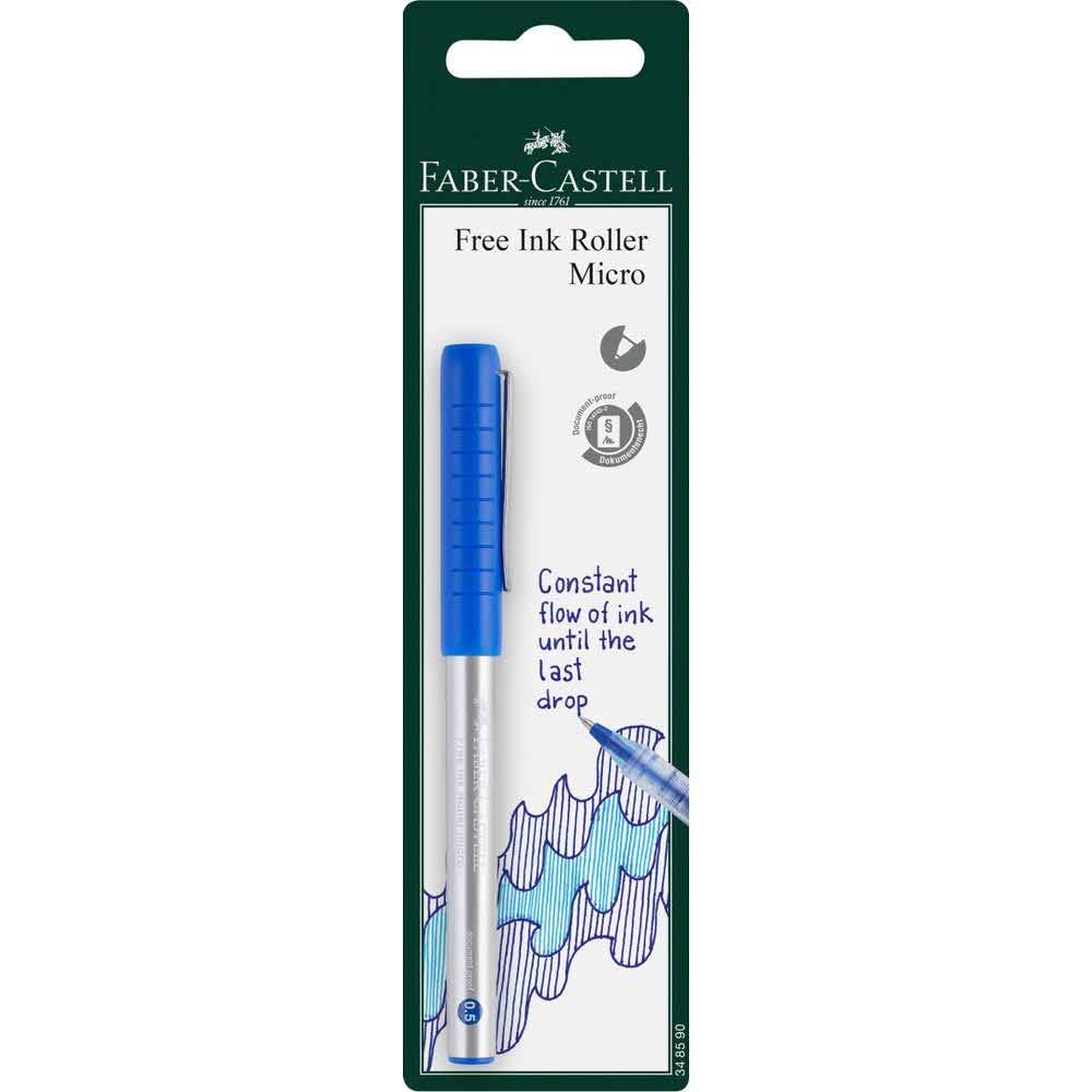 Faber-Castell Free Ink Roller Micro Colour Blue, 1 Piece