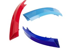 Lanyun M Color X5 series Grille Insert Trims Decorate Compatible with 2008-2013 E70 X5 or E71 X6 bmw grill stripes 07-13 E70 X5 or 08-12 E71 X6 7-Beam grillr insert