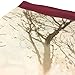 YOUR SMILE Silk Like Scarf Women's Fashion Pattern Large Square Satin Headscarf (Branch painting)