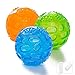 ACEONE Dog Squeaky Ball, Pet Squeak Chew Bouncy Rubber Toy Balls for Small Medium Dogs Indestructible Exercise Training Playing (3 Balls)