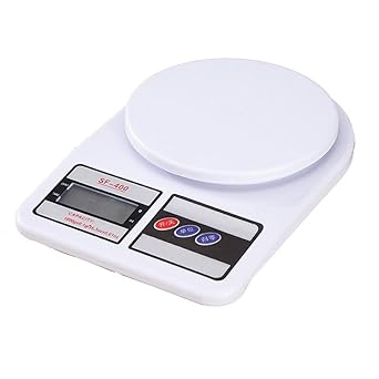 Generic SF400 Electronic Kitchen Digital Weighing Scale, Multipurpose (White, 10 Kg)