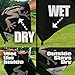 Frogger Amphibian 2-in-1 Golf Towel with Wet and Dry Technology, Blue/Black, Premium Golf Bag Accessory for Men and Women with Carabiner Clip, Ultra Absorbent