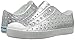 Native Shoes Unisex-Child Jefferson Junior-K Slip-On, Silver Bling/Shell White, J3 M US Little Kid