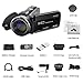 Video Camera LAKASARA Camcorder Full HD 1080P 30FPS WiFi Camera Camcorders with External Microphone and Wide Angle Lens
