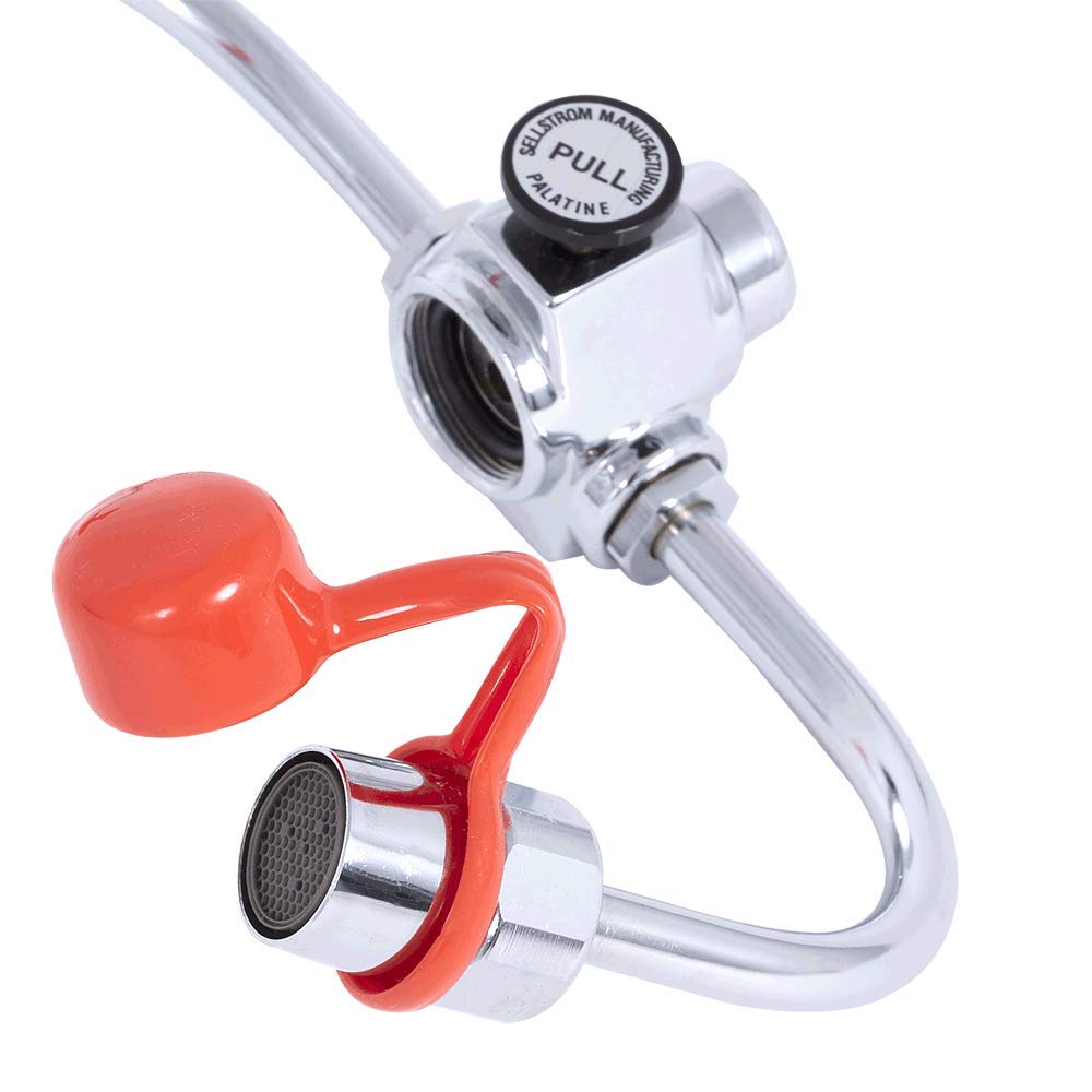 Sellstrom Faucet Mounted Eye Wash Unit, Adjustable Aerated Outlet Heads (3" Apart), S90100: Science Lab Eye Wash Units: Industrial & Scientific