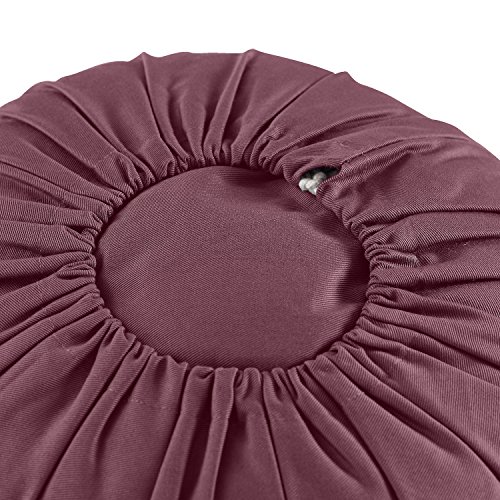 Lotuscrafts-Meditation-Cushion-High-LOTUS-Height-20-cm-Spelt-Filling-Washable-Cover-Organic-Cotton-Floor-Cushion-Meditation-Yoga-Cushion-Meditation-Pillow-Yoga-Pillow-GOTS-Certified-Aubergine