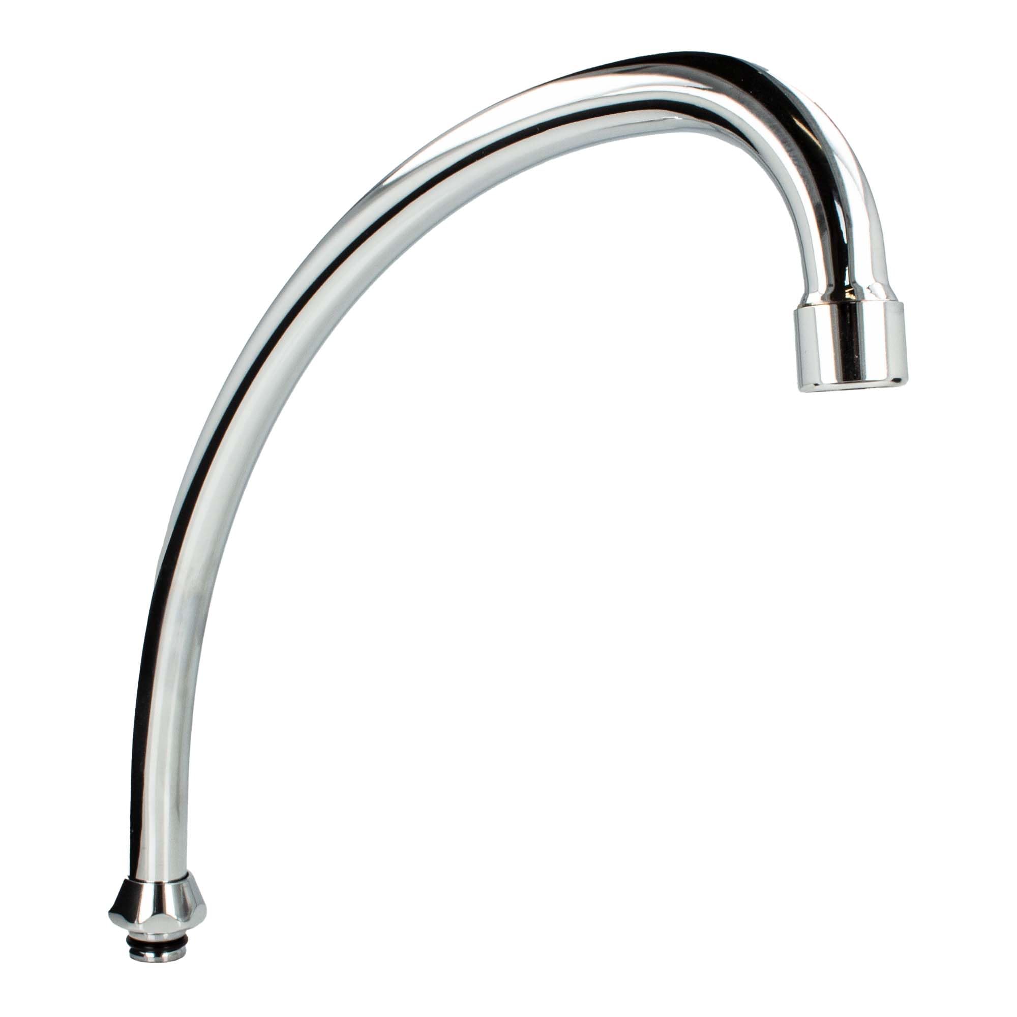 High Upright Tap Spout for Mixers Chrome-Plated / Type 130 3/4-Inch Connection / Conically Sealing for Intake 18 mm in Diam.
