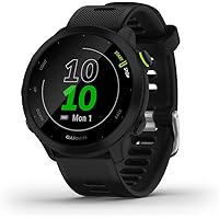 Garmin Forerunner 55, GPS Running Watch with Daily Suggested Workouts, Up to 2 Weeks of Battery Life, Black