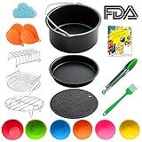 8 Inch Air Fryer Accessories for 5.8 qt XL Air Fryer, Fits for Gowise, Cozyna Power AirFryer, Fit 4.5 qt - 5.3 - qt - 5.8 qt and Larger