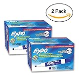 2 Dozens of Expo Chisel Tip Dry Erase, Low Odor, Blue