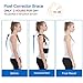 Back Brace Posture Corrector L for Women Men with Magnetic Stone Adjustable Neoprene Straps Improves Posture and Provides Lumbar Support for Lower and Upper Back Pain