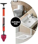 FENGSHENG-SHOP Heavy Duty Toilet Plunger Clog Remover High Pressure Sink Drain view 8