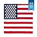 Premium American Flag Bandana Headband, Ideal Size - 21.5 x 21.5 Inches