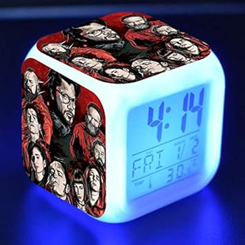 orologio a led per la camera da letto delle ragazze adolescenti