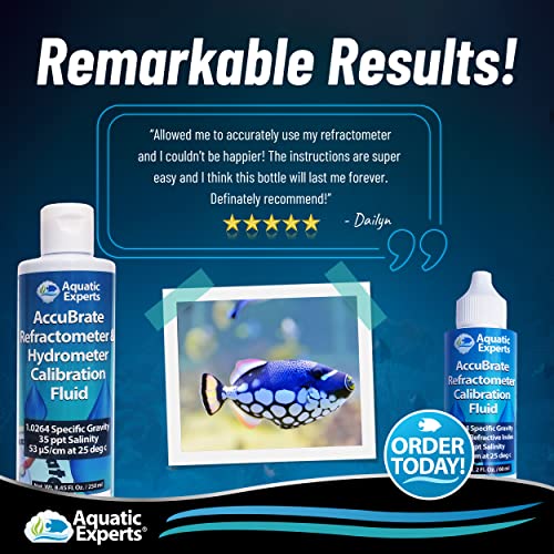 AccuBrate Refractometer and Hydrometer Salinity Calibration Fluid