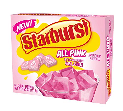 2 Starburst+Gelatin+variety+Raspberry+Strawberry