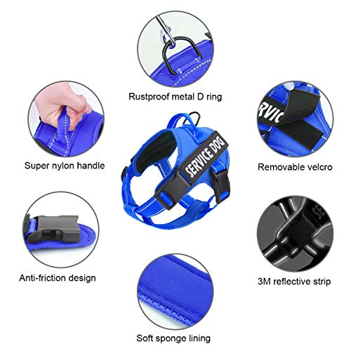 Service Dog Harness, No Pull Dog Harnesses with Handle Breathable and