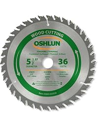 Oshlun ATB hoja de sierra de corte y recorte rápido con 5 8-pulgadas Arbor (bujes de 1 2 pulgada y 10 mm)
