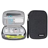 Damero USB Flash Drive Case Bag Wallet , SD Memory Cards Cable Organizer--Travel Gadget Case for Electronics Accessories (Small, Black)