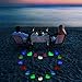 Solar Table light, GoerTek Rechargeable Outdoor/Indoor Waterproof Solar Night Lights, Color Changing Mosaic Glass LED Decoration Lights