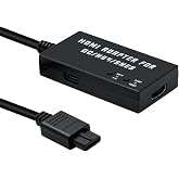 Mcbazel N64 to HDMI Converter, HDMI Cable Adapter Compatible with Nintendo GameCube/N64/SNES/SFC with S-Video Signal Output, Support 4:3/16:9 Ratio Conversion