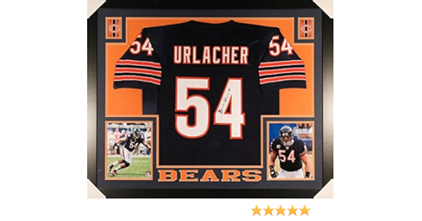 brian urlacher signed framed jersey