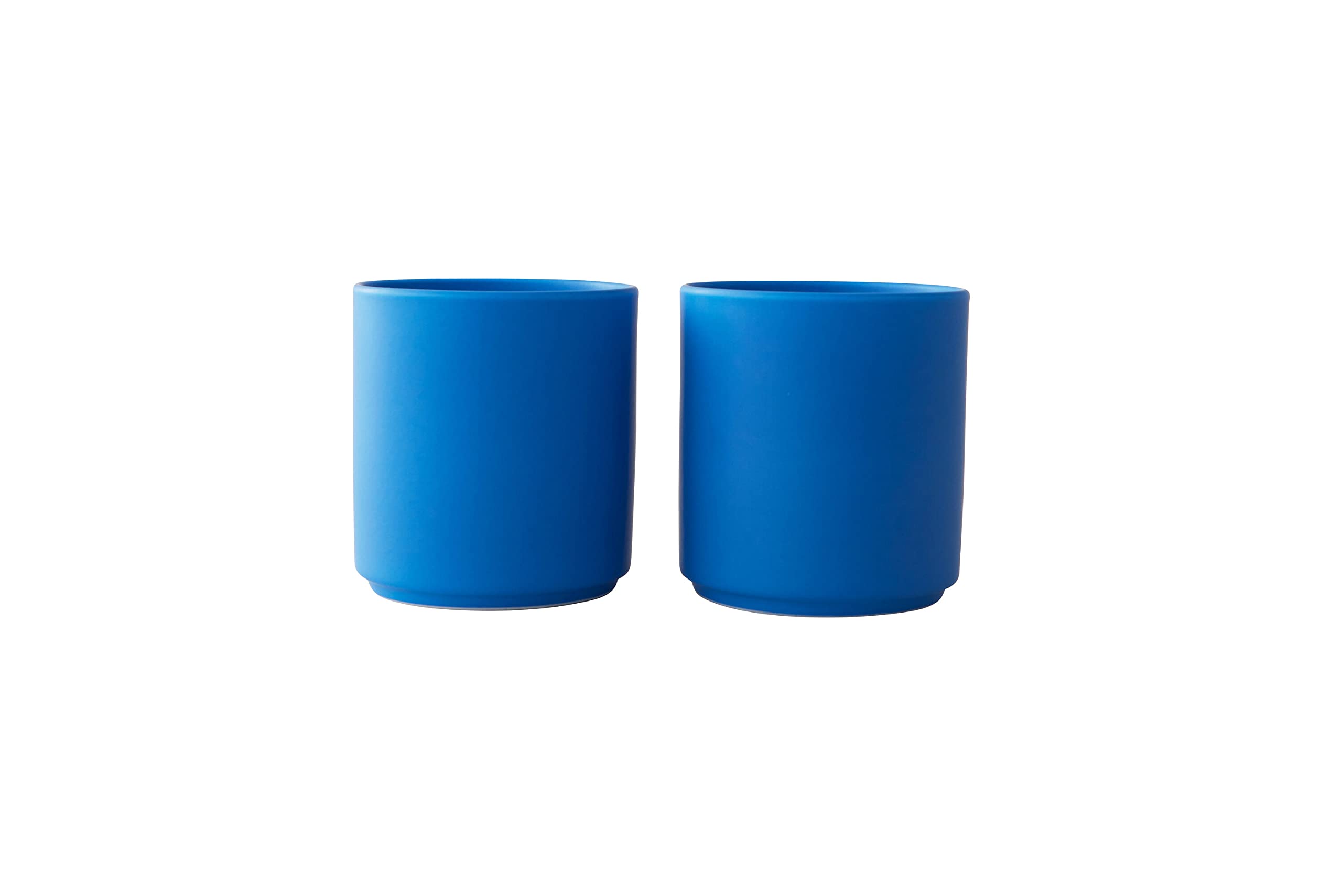 Design Letters Favourite Cup Set of 2 Cobalt Blue | Coffee Cups Porcelain 250 ml | Espresso Cups | Cups Without Handle | Scandinavia Tea Cups Gifts for Women, Men | Cappuccino Cups for Women