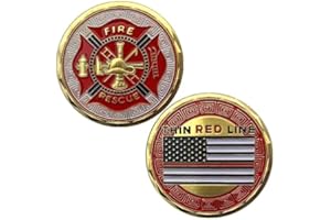 AOMCISI Saint Florian Patron of Firefighter Challenge Coin Gift for Fireman