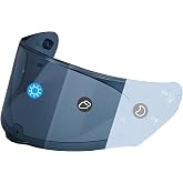 Logto Compatible with LS2 FF353/320/328/800 Helmets Visor Tint Replacement Motorcycle Helmet Face Shield (Clear to Smoke)