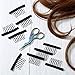 120 Pieces Wig Combs 7-teeth Wig Clips Steel Teeth with Cloth Wig Combs Hair Extensions for Wig Caps DIY Wig Accessories Toolsthumb 3