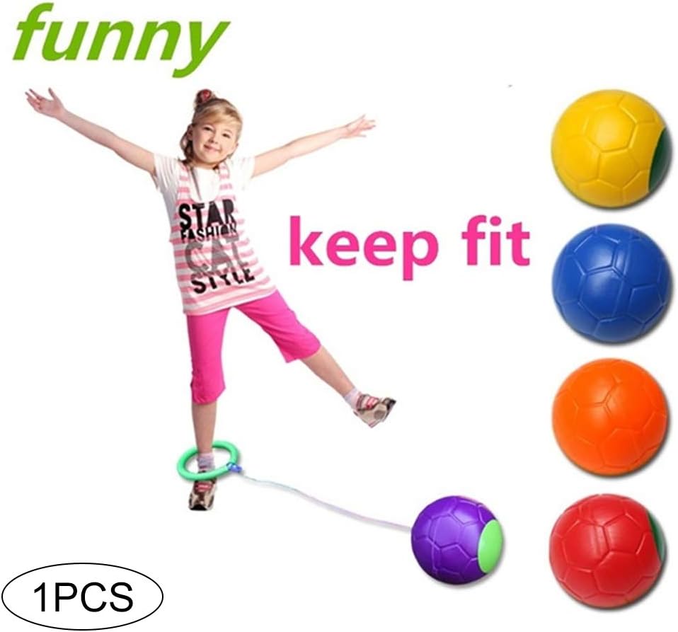 ouken 1pc Skip Ball Children Kids Ankle Skip Ball Hop Jumping Exercise