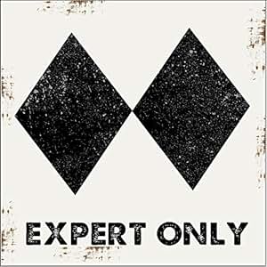 Amazon.com: Expert Only Ski Slope Metal Sign, Double Black Diamond