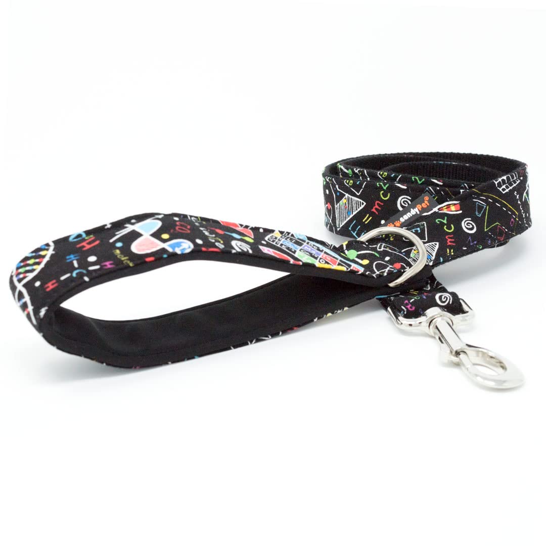 candyPet - Dog Leash - 120 cm Cotton with Padded Soft Shell Handle, Science